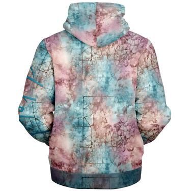 Chokefish™ Microfleece Zip-Up Hoodie Acid-Wash Colors-005B